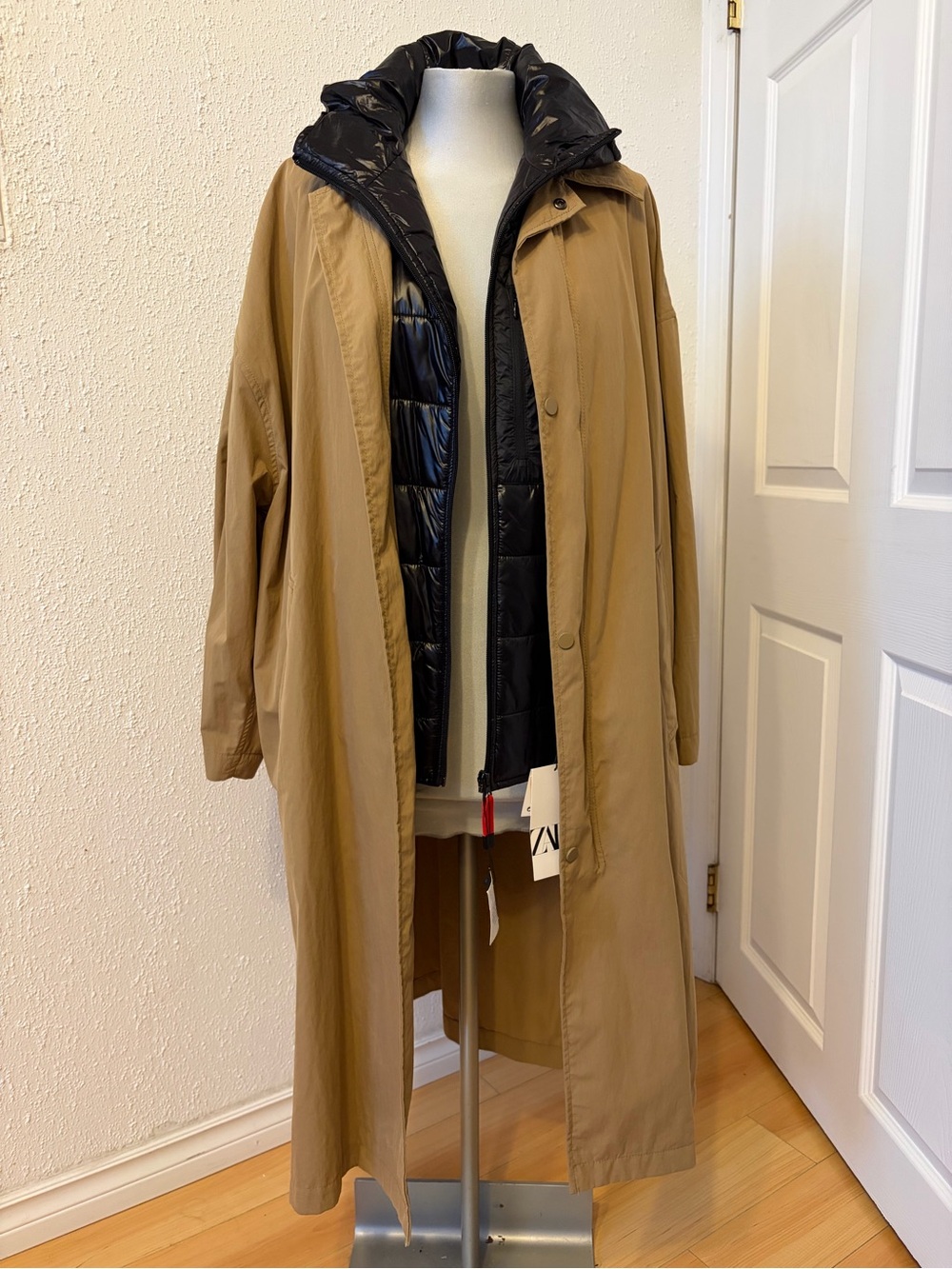 New Zara two-in-one oversized trench jacket